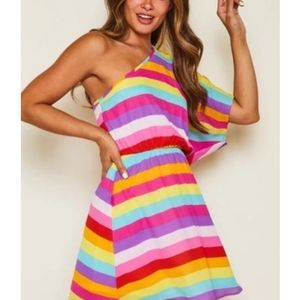 Fantastic Farm Rainbow Woman Dress Size M